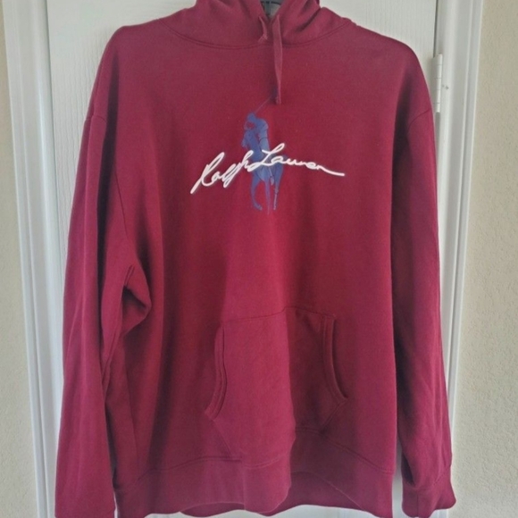 Ralph Lauren Men's Maroon Hoodie - Picture 1 of 1
